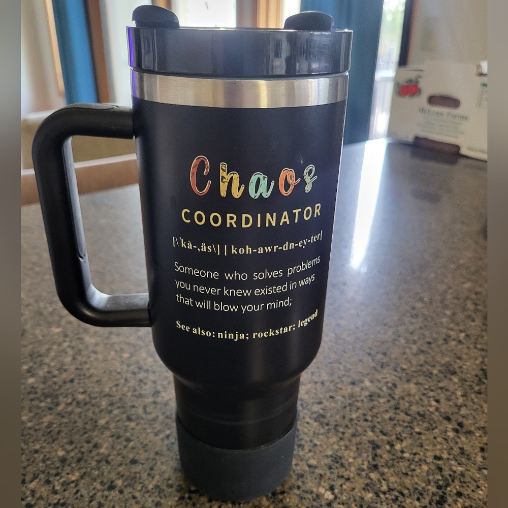 Black Chaos Coordinator Travel Mug